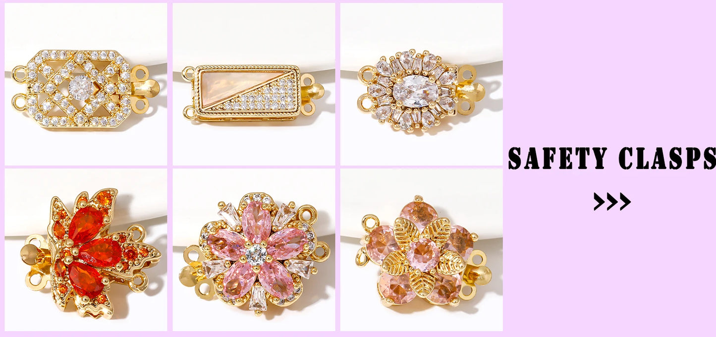 18K Gold Plated Brass Crystal Earrings Findings Earwire Clasps Hooks For DIY Women Handmade Earrings Accessories Wholesale