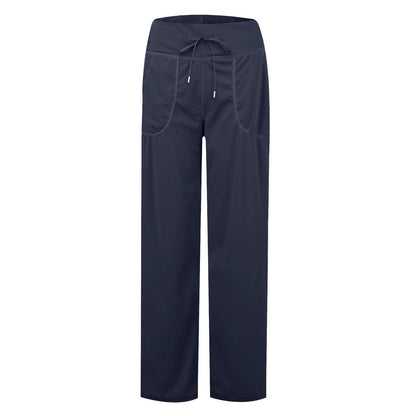 Wide Leg Pants For Women Yoga Pants High Waist Sweatpants With Pockets Stretch Pants Comfy Workout Sports Sweatpants