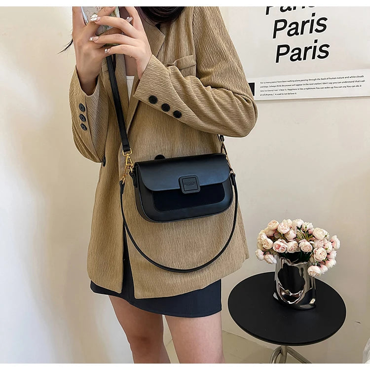 Women's Bag 2025 Autumn and Winter Simple Fashion Small Square Bag Korean Style High-Grade Fashion All-Match Casual Shoulder Bag