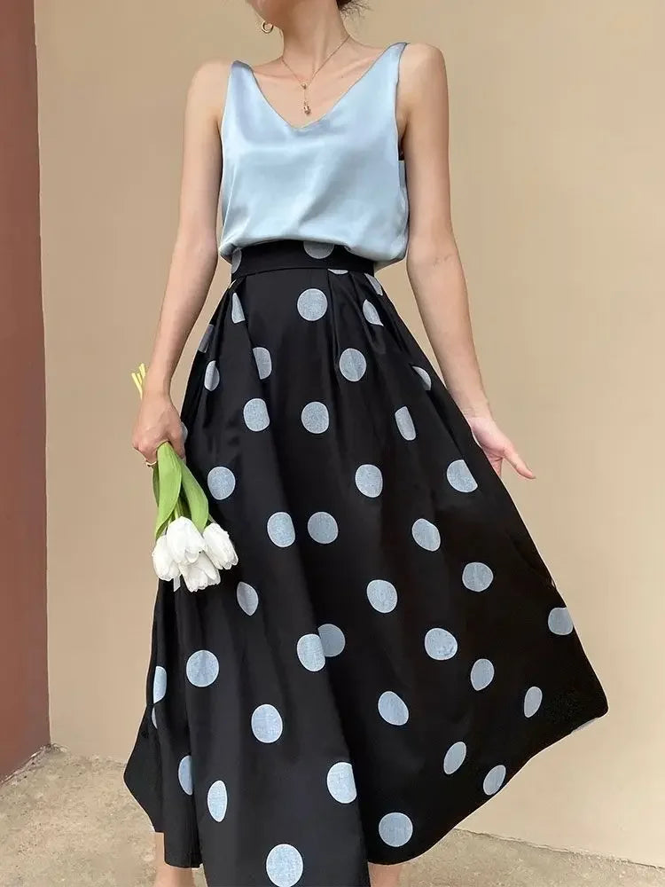 Skirts for Women Chic and Elegant High Waist New In Woman Skirt Clothing Trend 2024 Y2k Vintage A Line Casual Modest Streetwear