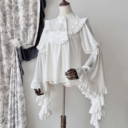 Japanese Skirts for Women 2025 Faldas Mujer De Moda High Waist A-line Jupe Lolita Style Patchwork Lace Vintage Long Skirt 49C903