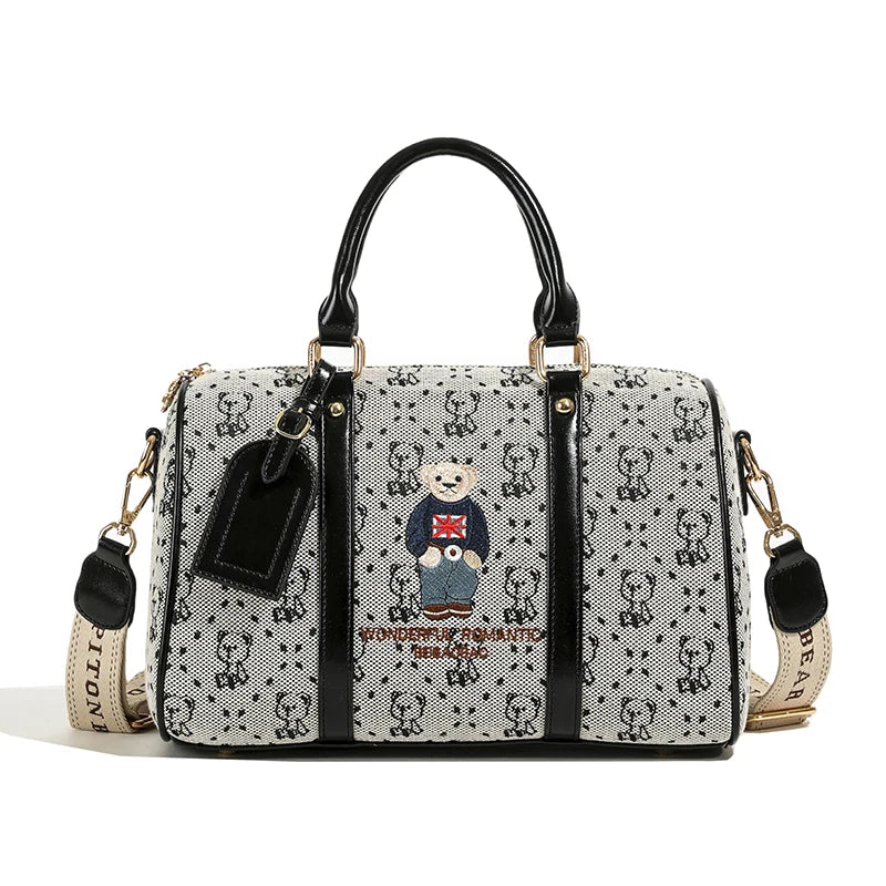 New Women Pillow Bag Large Capacity Fashion Lightweight Luggage Travel Bag Designer Retro Female Handbag Shoulder Crossbody Bags