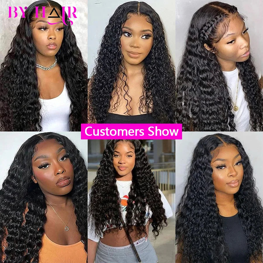 Deep Wave Human Hair Bundles For Women Brazilian Weaving 26 28 30 32Inch Virgin Hair Extensions Deep Wave Hair Bundles 1/3/4 Pcs