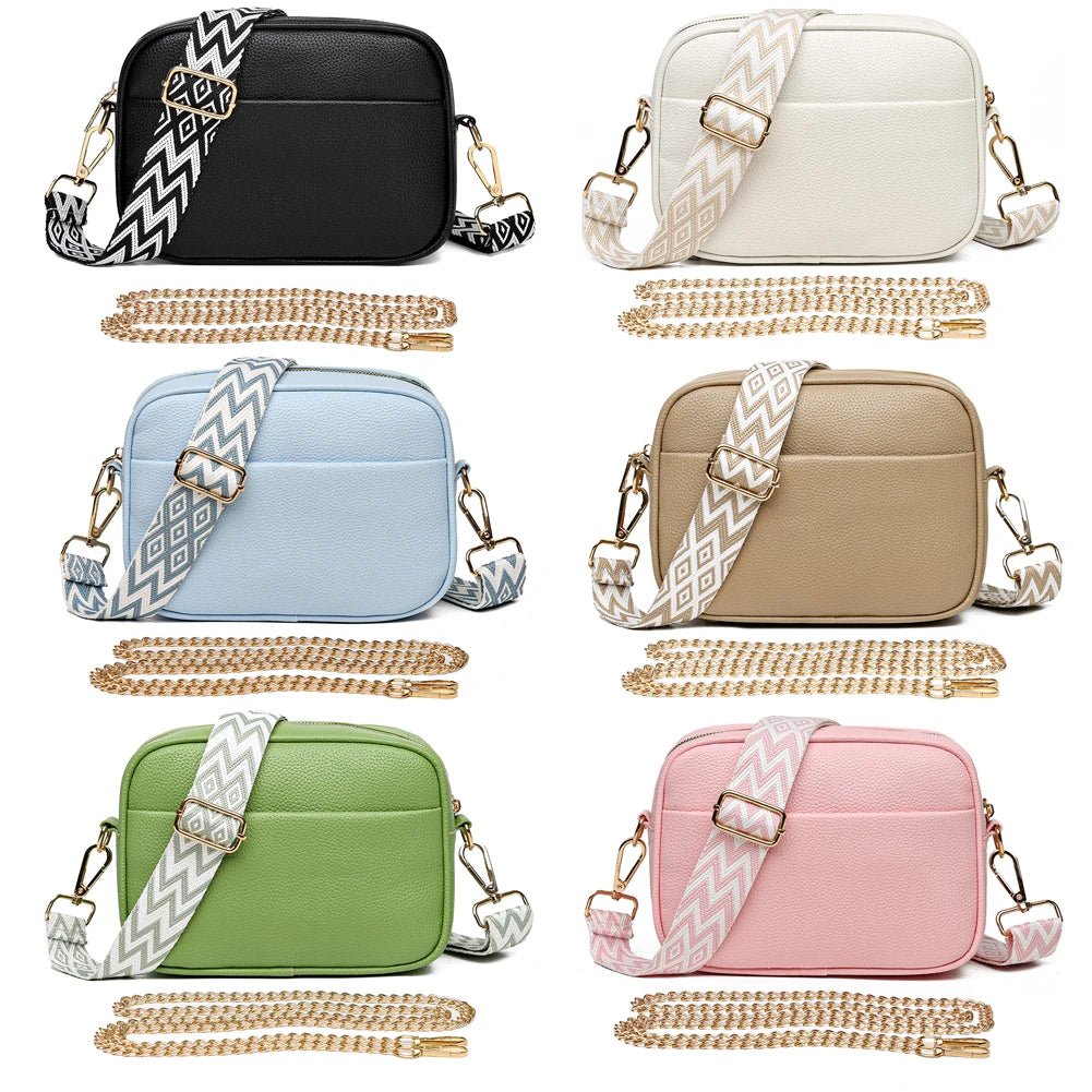 Women Travel Tote Bags PU Leather Underarm Bags Fashion Simple Solid Color Portable Adjustable Strap Female Handbags