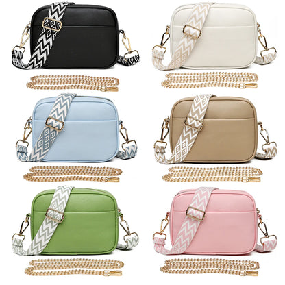 Women Travel Tote Bags PU Leather Underarm Bags Fashion Simple Solid Color Portable Adjustable Strap Female Handbags