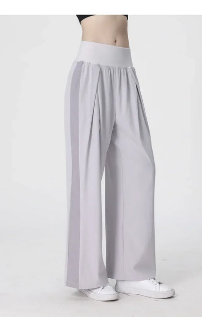 Yoga Pants Women's Loose Running Casual Pants Spring Summer Breathable Wide Leg Flare Outer Wear Sweatpants