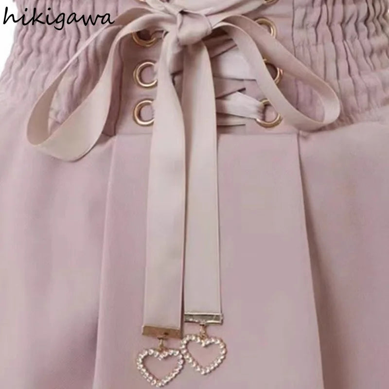 Japanese Skirts for Women High Waist A-line Ruffles Jupe Fashion Summer Saia 2025 Faldas Mujer De Moda Sweet Y2k Mini Skirt