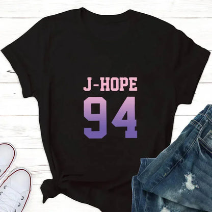 Tops for Women V(taehyung) Jungkook Fan T Shirt Women Suga Kpop Harajuku Tshirt Woman Tshirts Aesthetic Clothes