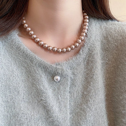 Imitaition Pearl Necklace for Women Simple Fashion Collarbone Chain White Choker Necklaces Designer Wedding Jewelry Wholesale