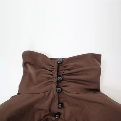 Women's Dresses Autumn Winter New Sexy Solid Backless Elegant Dress Streetwear Fashion Casual Slim Turtleneck Long Sleeves Dress