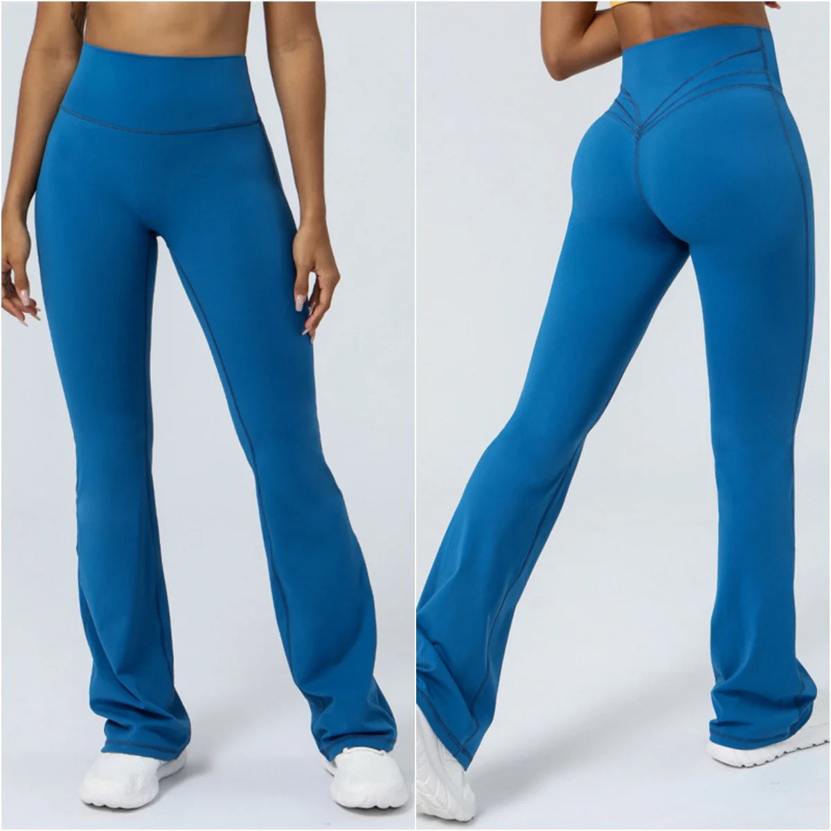 Women Yoga Pants 4 Way Stretch Tummy Control Workout Running Bell Bottom Leggings Long Bootleg Gym Flare Pants Women Sportswear