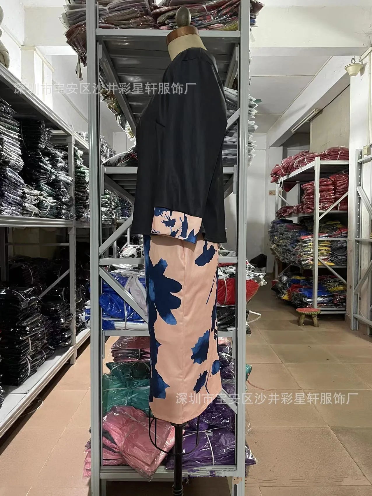 New Women Dress Sets Elegant Print Floral Higt Waist Wrapped Hip Dress and Solid Color Cardigan Tops 2 PCS Suit Office Lady Sets