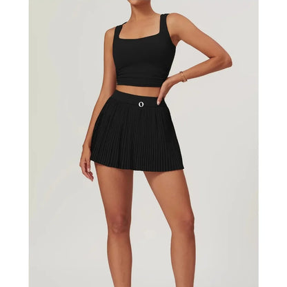 2025 Summer Fitness Skirt for Women - Quick - Dry Material Slim - Fit Design and Anti - Exposure Fake Two - Piece Style Ideal