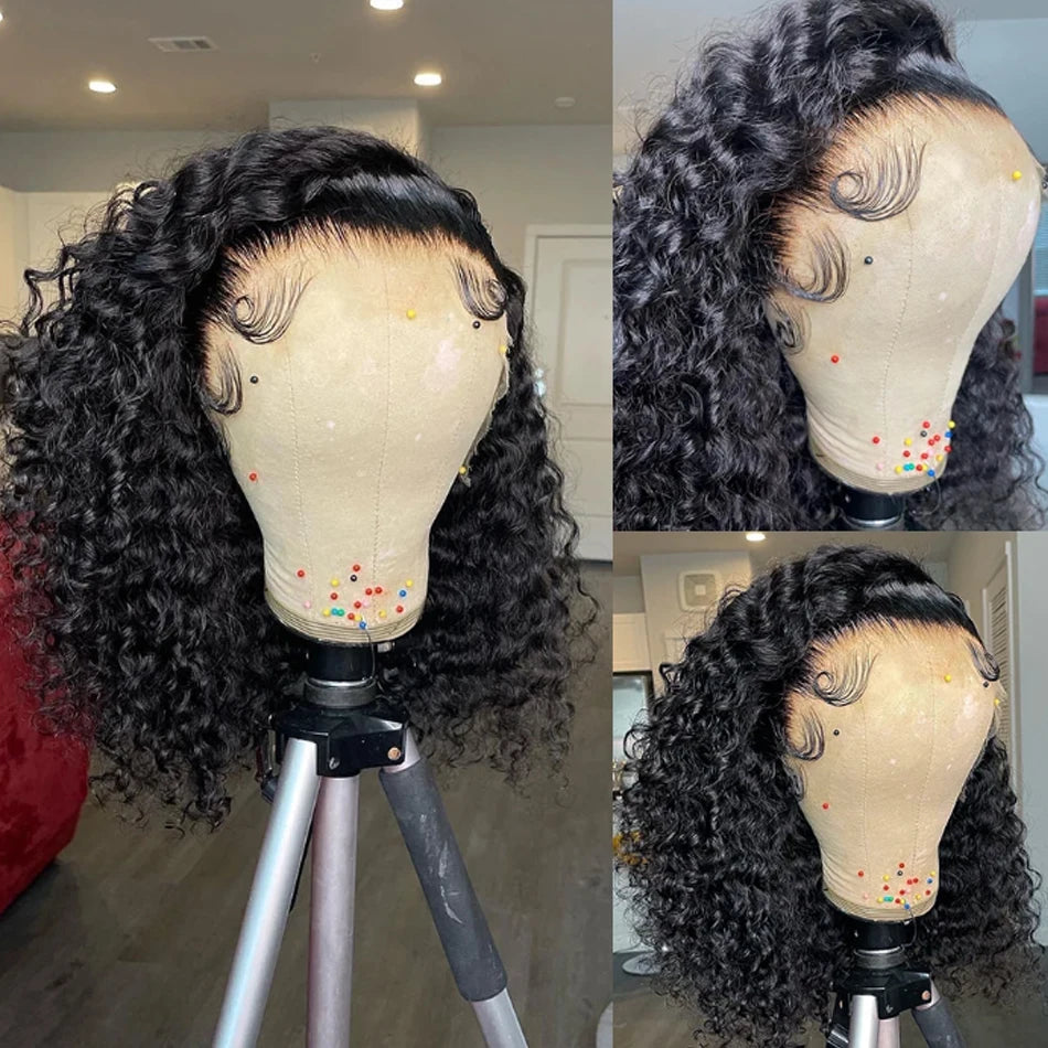 Glueless Wigs Human Hair Wear And Go Kinky Curly Lace Frontal 100% Human Hair Perruque Cheveux Humains OnSale Brazilian Raw Hair