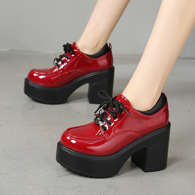 2026 New Designer Women's Shoes High Heels Fashion Shoes Chunky Dress Pumps Trend Autumn Luxury Elegant Cozy Mujer De Zapatos