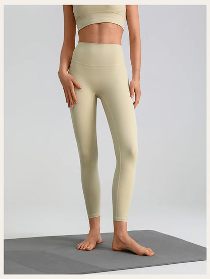 Women's Yoga Pants Gym Leggings Lady's Girl Fitness Soft touch Tights High Waist Elastic Breathable No T Line Sports Pants