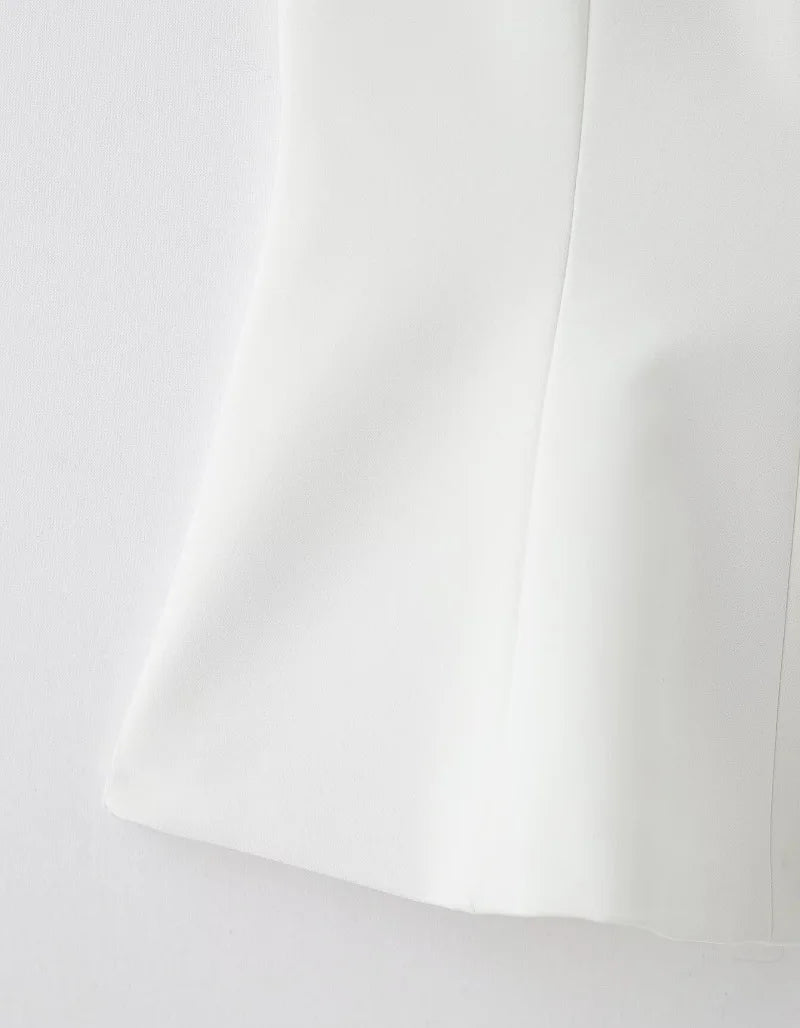 MUJER White Bow Sleeveless Tops for Women Black off Shoulder Top Female Spring Casual Tank Tops Woman 2025 Pleated Women's Tops