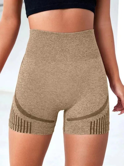 Women Yoga Shorts High Waist Workout Shorts Fitness Yoga Lift Butt Fitness Ladies Gray Yoga Gym Running Short Pants Sportswear