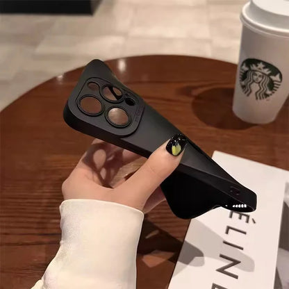 Black Skull Phone Case For iPhone 15 Cases iPhone 14 13 12 11 Pro Max Mini XS Max XR X 7 8 Plus SE2022 Matte Soft Silicone Cover