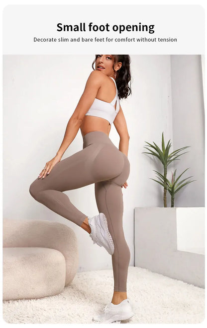 New High Waist Yoga Pants for Women - Tummy Control Leggings, Stretchy Soft Workout Running Pants, Comfortable Gym Sports Pants"