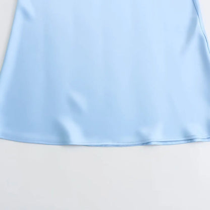 Satin Skirt Woman High Waist Elegant Long Skirts For Women Fashion Summer Midi Skirt Office Women's Skirts