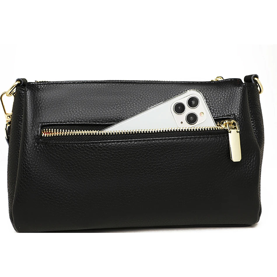 Women's Bag Handbag Fashion Female Messenger Phone Bag 2024 Luxury Cow Leather Women Shoulder Crossbody Bag