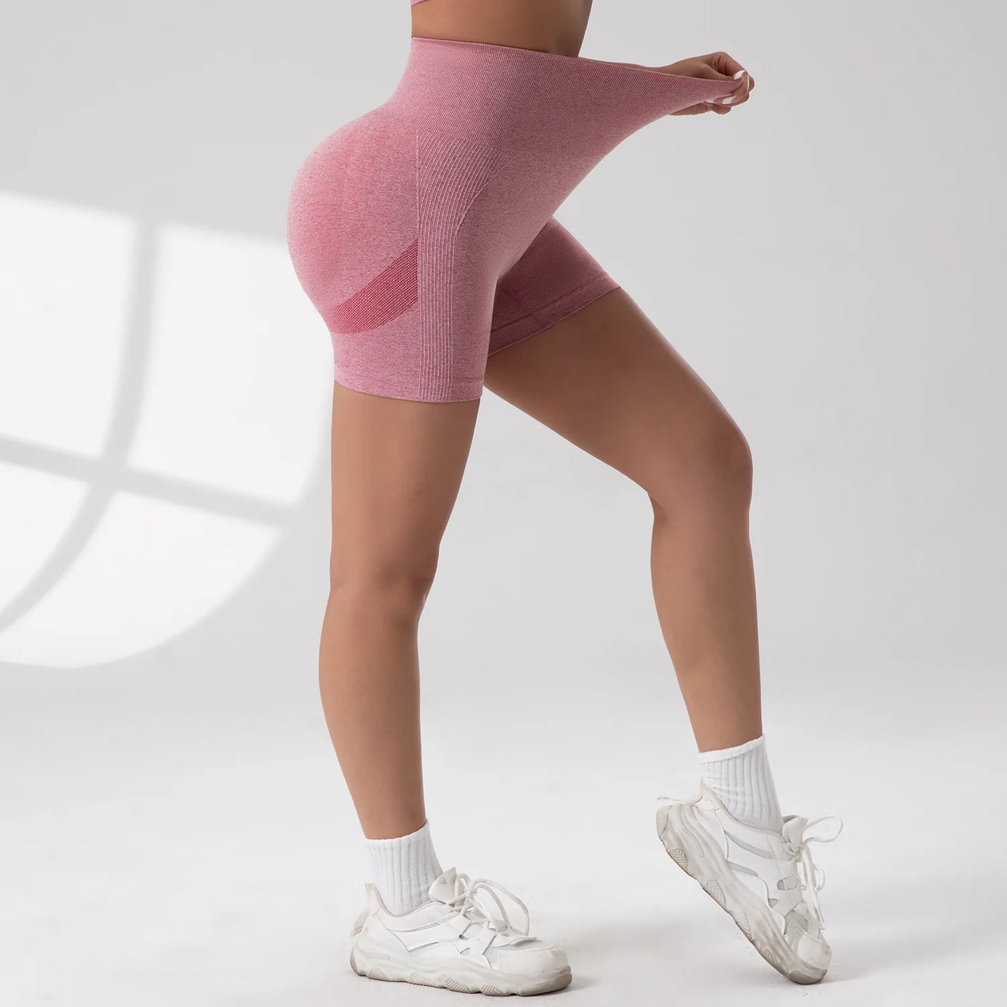 Women Yoga Shorts Legging High Waist Workout Shorts Fitness  Lift Butt Fitness Ladies Gym Running Short Pants Sportswear