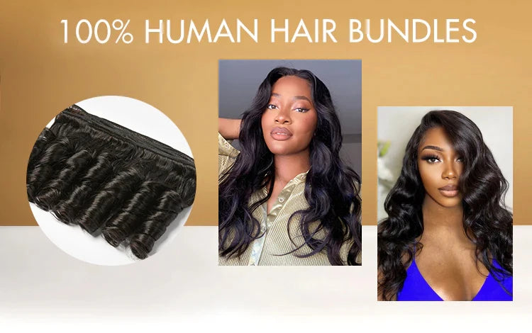 30 Inch Loose Wave Bundles 100% Human Hair Natural Black 14-32 Remy Hair Extensions Raw Hair Bundles For Women 10A Thick Bundles