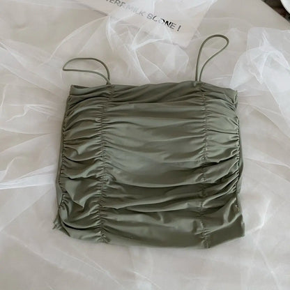 Women Crop Tops Sexy Tank Top For Lady Summer Tube Tops With Cups Female Underwear Lingerie Woman Clothing Girls Camisole Vest