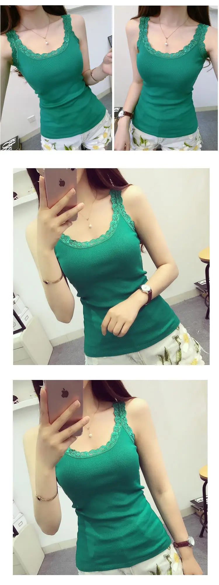 2024 Summer Top Women Sleeveless Lace Tank Top Sexy Women's T-shirt Vest Tank Tops Female Vest Tops White Black Underwear Women