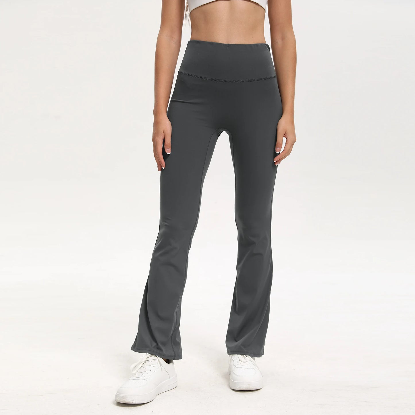 Women Wide Leg High Stretch Yoga Leggings Fitness Workwear with pockets Yoga Flare Pant High Waiste Workout Gym Pants