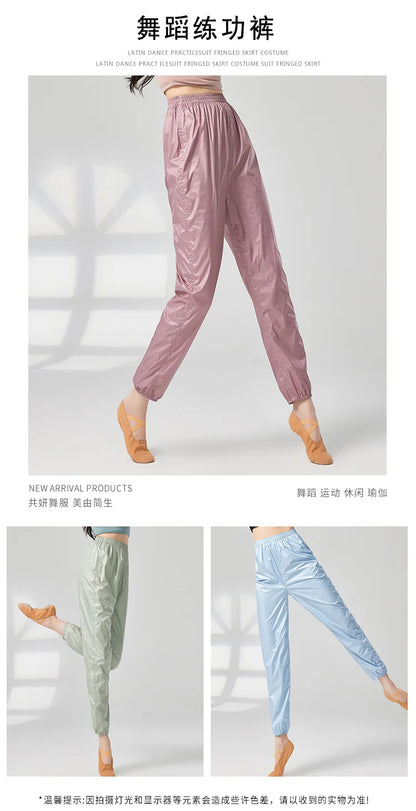 Ballet Pants Woman Yoga Leggings Fitness Yoga Pants Girls Sport Pants Dance Pants Nylon Dance Warm Up Fitness Pants Women