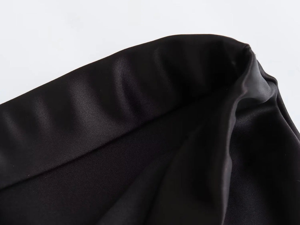 Satin Skirt Woman High Waist Elegant Long Skirts For Women Fashion Summer Midi Skirt Office Women's Skirts