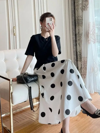 Skirts for Women Chic and Elegant High Waist New In Woman Skirt Clothing Trend 2024 Y2k Vintage A Line Casual Modest Streetwear