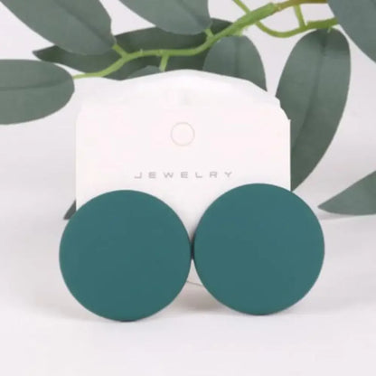 High Quality Exaggerated Acrylic Round Earrings Colorful Dangle Earrings Simple And Versatile Earrings Fashion Earrings