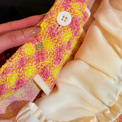 2025 New Women's High Fashion Sense Tops Half Skirt Suit Star Same Style Playful Cute Sweet Women's 2 Piece Suit