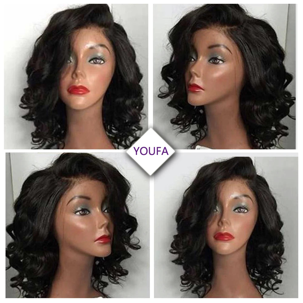 YOUFA Funmi Curly Hair Bundles 100% Brazilian Human Hair Weave Bundles 8-28 Inch Spiral Curly Human Hair Weaving For Black Women