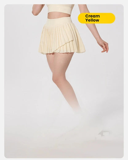 Skirts for women Naked Feel Anti-Bacterial Yoga Skirt Running Tennis Golf Workout Skirt with Built-in Shorts & Ruffle Hem