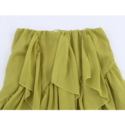 Skirts Summer Women's 2025 New Chic Women's Elegant Cascading Holiday Skirts Street Leisure Youth Fashion Long Skirts