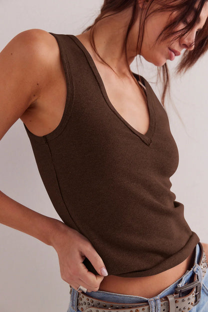 Workout Tops For Women Racerback Basic Summer Tank Tops Sexy V Neck Fitted Sleeveless Shirts Y2K Casual Wear Ribbed Basic Tops