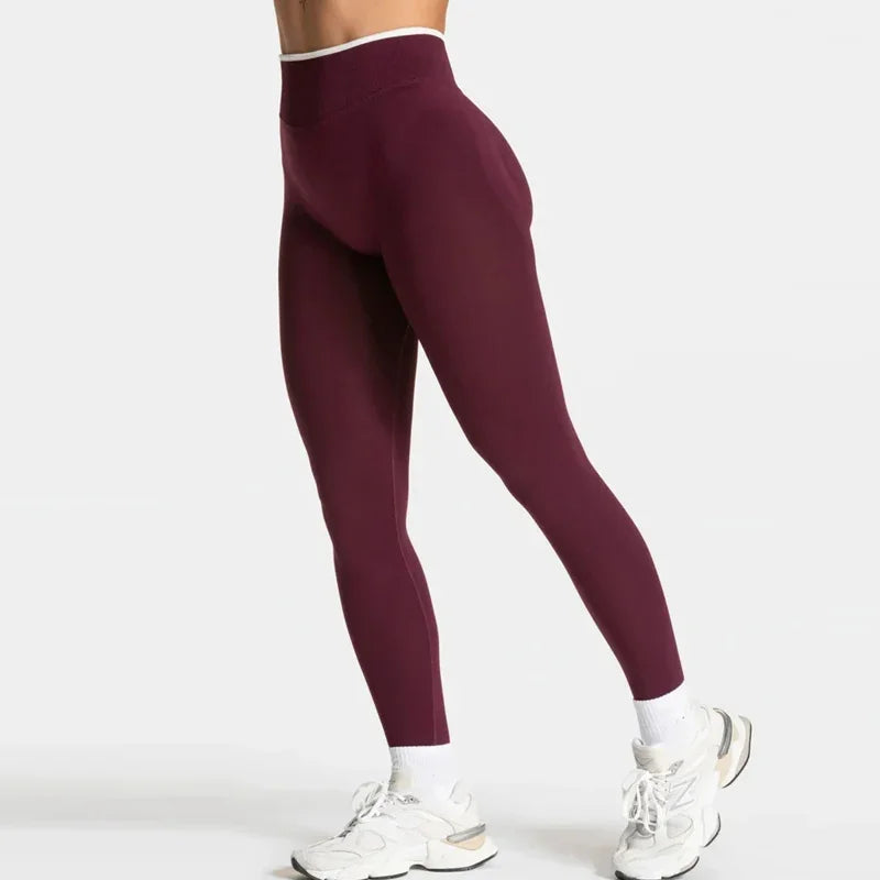 New Seamless Yoga Legging for Women Scrunch Butt Lifting Gym Legging Workout Yoga Pants Low Ribbed Waistband Sports Tights