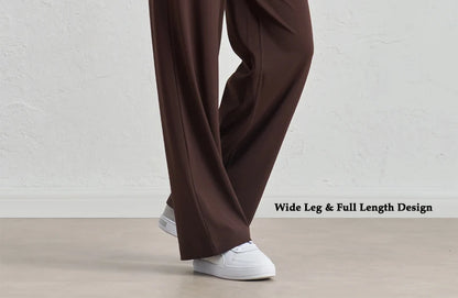 Yoga Pants Women Wide Leg Pants High Waist Stretch Dress Casual Sweatpants Tummy Control Bootcut Workout Lounge Pants Vitalinovo
