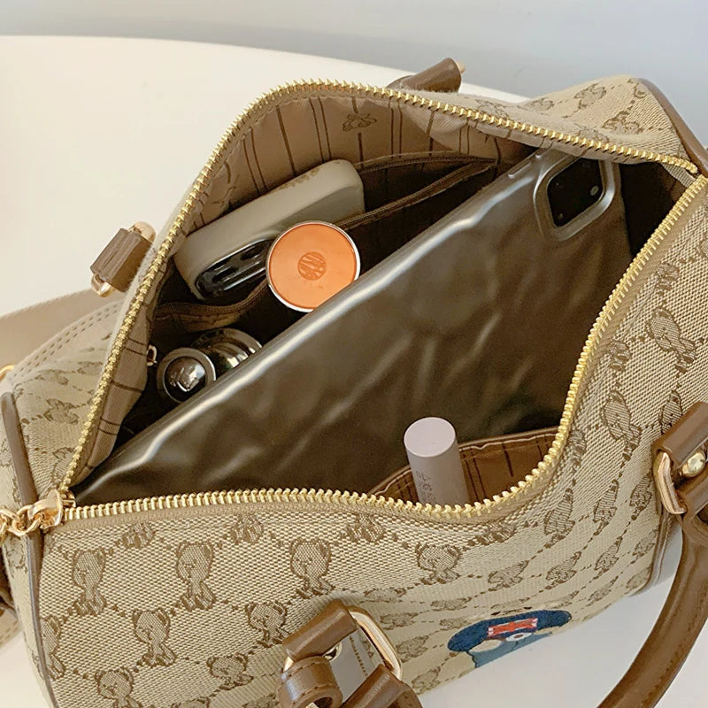 New Women Pillow Bag Large Capacity Fashion Lightweight Luggage Travel Bag Designer Retro Female Handbag Shoulder Crossbody Bags