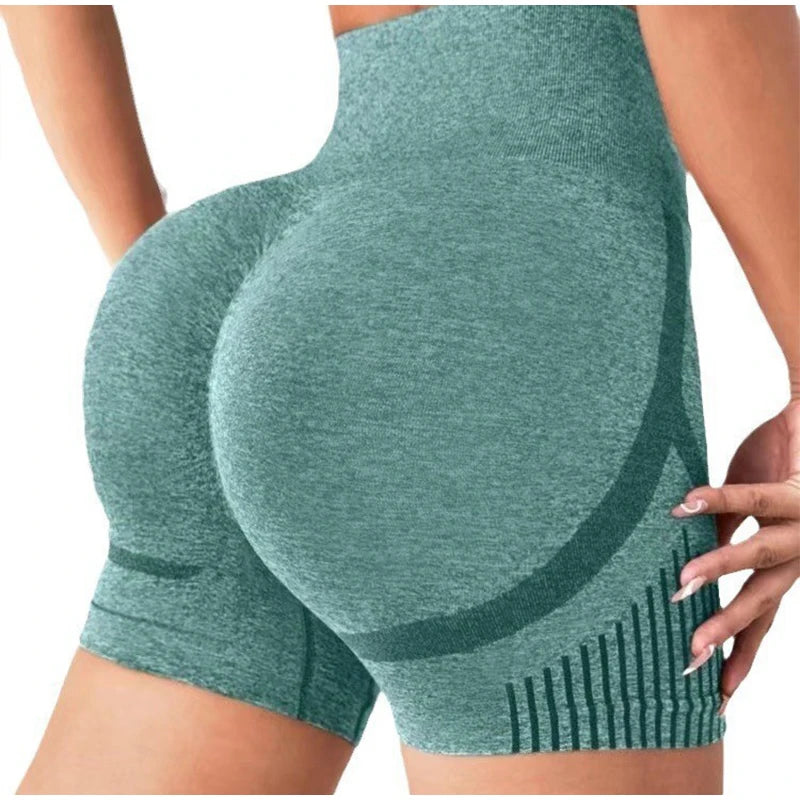 Women Yoga Shorts High Waisted and Hip Lifting Yoga Pants Outdoor Running Fitness Shorts Breathable Quick-dry Sportswear Pants