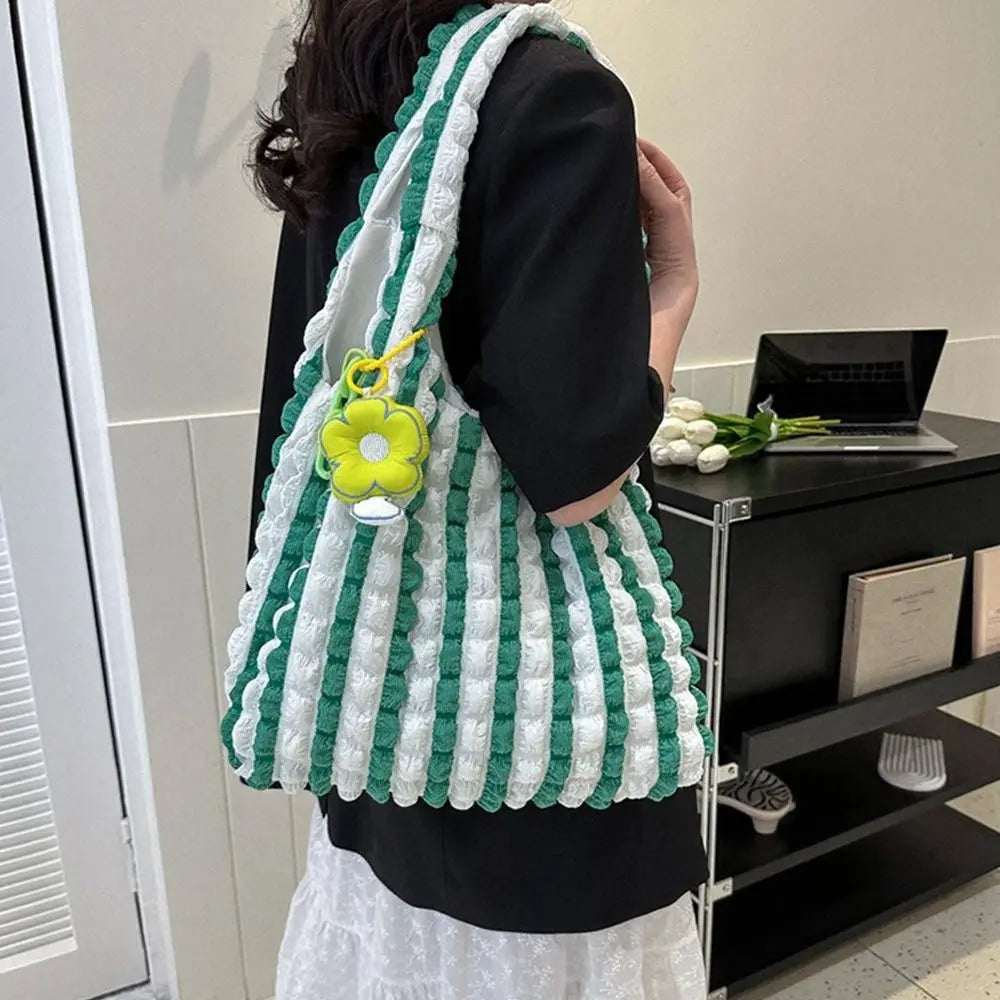 Women Girls Large Capacity Shoulder Bags Female Tote Bags Underarm Bags Causual Shopping Handbags(Pendants not included)