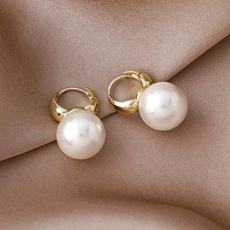 Fashion Wedding Jewelry Earrings, Silver Pearl Earrings, Minimalist Style, Women's Earrings, The First Choice For Giving Gifts