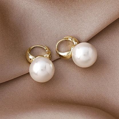 Fashion Wedding Jewelry Earrings, Silver Pearl Earrings, Minimalist Style, Women's Earrings, The First Choice For Giving Gifts