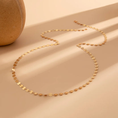 New Chic Long Round Necklaces for Women Teens Girls Sexy Y Necklace Collar Layered Metal Chain Personaliz Simply Jewelry