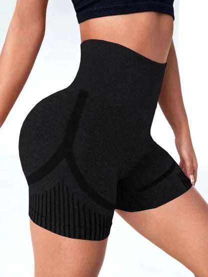 Women Yoga Shorts Women High Waist Workout Shorts Lift Butt Fitness Pants Sportswear Fitness Yoga Push Up Yoga Gym Running Short