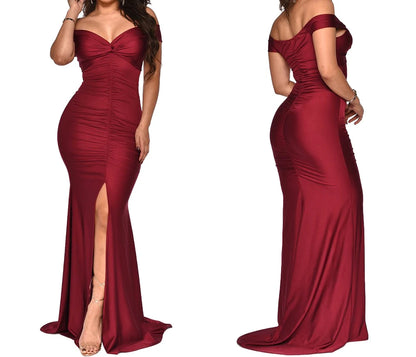 Women Long Dresses Sexy Backless Bodycon Evening Dresses Nightclub Maxi Dress Cocktail Birthday Party Welcome Prom Dress XSY039